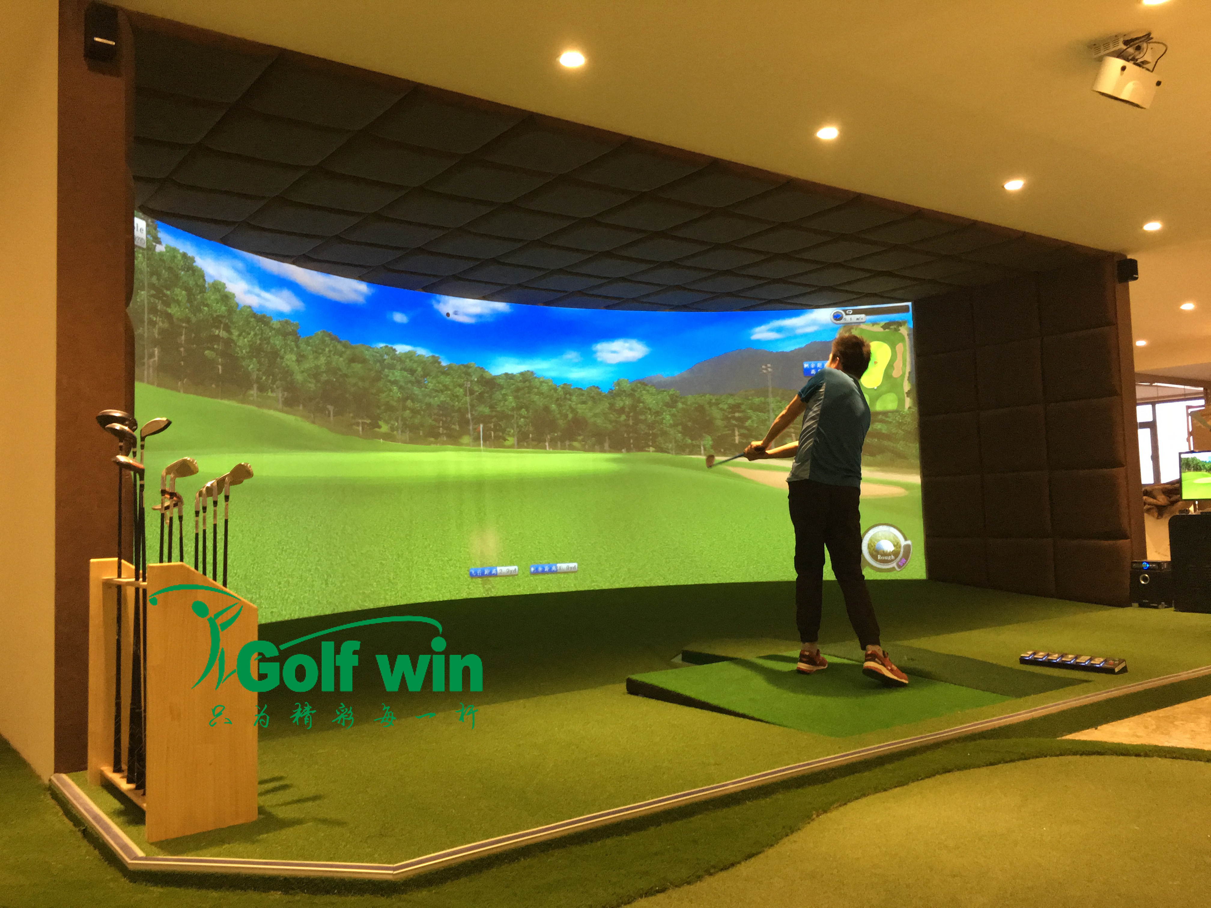 喜报：贵州六盘水环屏模拟高尔夫 验收